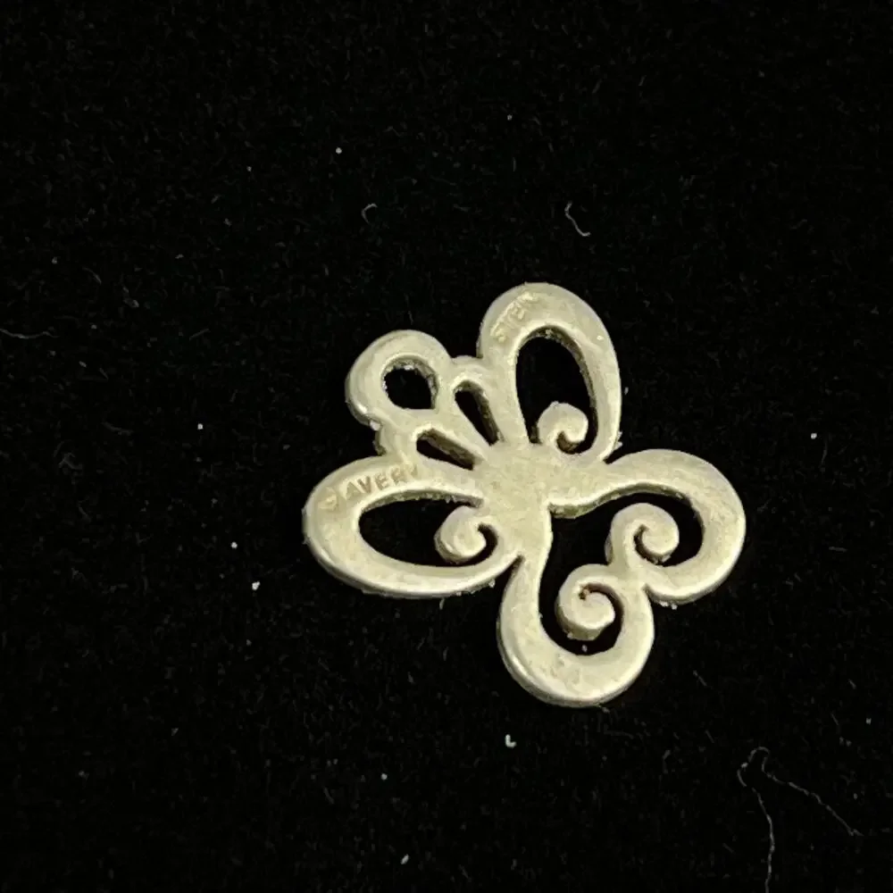 Retired James Avery Sterling Silver Open Scroll Butterfly Charm AVERY STER